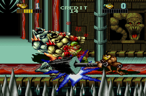 Battletoads (Arcade) screenshot: Take that