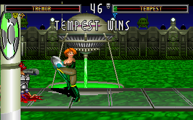 BloodStorm (Arcade) screenshot: You lose.