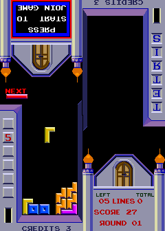 Tetris (Arcade) screenshot: Where to put it?