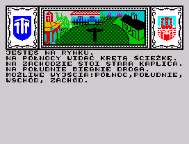 Smok Wawelski (ZX Spectrum) screenshot: Market