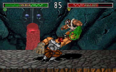 BloodStorm (Arcade) screenshot: Good punch.