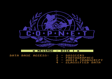Presumed Guilty! (Commodore 64) screenshot: Data Base access