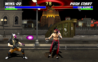 Mortal Kombat 3 (Arcade) screenshot: Plasma blast