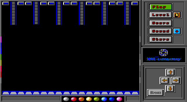 Moscow Nights (DOS) screenshot: Lift gameplay