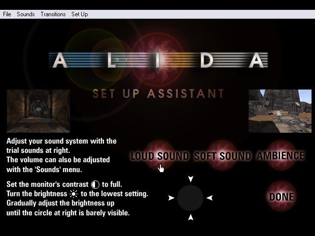 Alida (Windows) screenshot: Game Setup