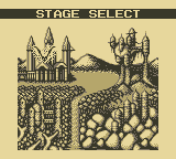 Castlevania II: Belmont's Revenge (Game Boy) screenshot: Stage Select