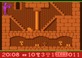 Midnight (Atari 8-bit) screenshot: Secret storage chamber