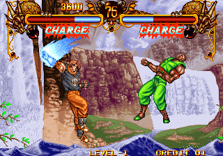 Double Dragon (Arcade) screenshot: Strong punch