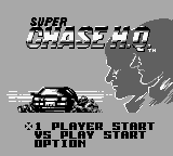 Super Chase H.Q. (Game Boy) screenshot: Menu.