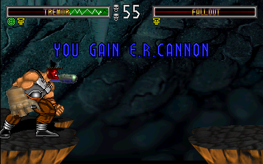 BloodStorm (Arcade) screenshot: You have a cannon now.