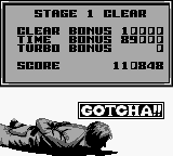 Super Chase H.Q. (Game Boy) screenshot: Gotcha!!