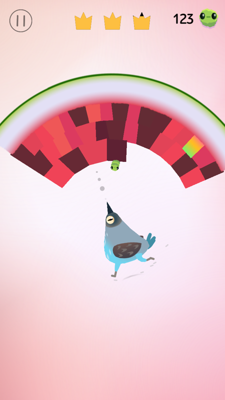 Pigeon Pop (Android) screenshot: Watermelon level