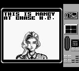 Super Chase H.Q. (Game Boy) screenshot: Oh Nancy...