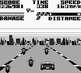 Super Chase H.Q. (Game Boy) screenshot: Useless bikes.