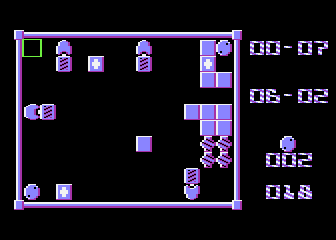 U235 (Atari 8-bit) screenshot: Level 3