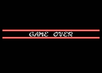 Magic of Words (Atari 8-bit) screenshot: Game over