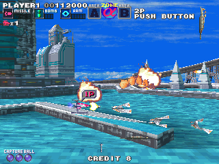G Darius (Arcade) screenshot: Holiday's place