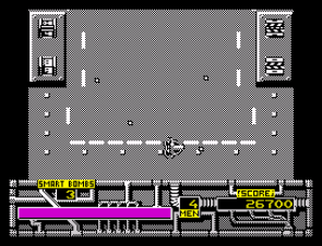 Marauder (ZX Spectrum) screenshot: Turrets station