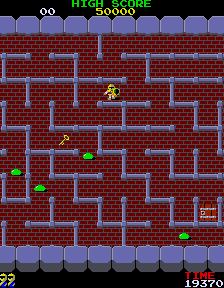 The Tower of Druaga (Arcade) screenshot: Gameplay