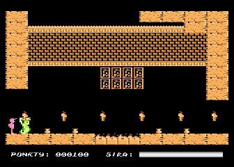Crypts of Egypt (Atari 8-bit) screenshot: Gotcha!