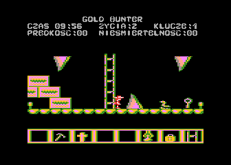 Screenshot of Gold Hunter (Atari 8-bit, 1992) - MobyGames