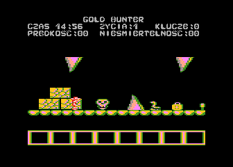 Screenshot of Gold Hunter (Atari 8-bit, 1992) - MobyGames