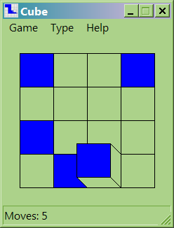 Cube (Windows) screenshot: Game in progress