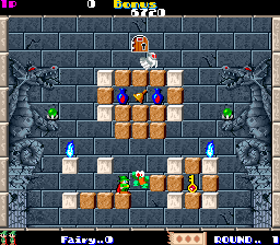 Solomon's Key (Arcade) screenshot: Gameplay