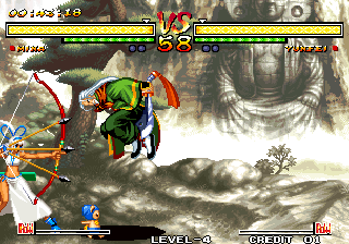 Samurai Shodown V (Arcade) screenshot: Close shot