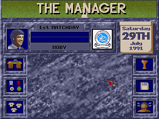 The Manager (DOS) screenshot: Main menu