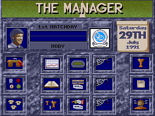 The Manager (DOS) screenshot: Desk main menu