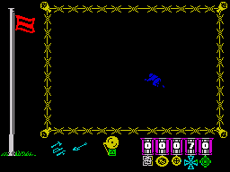 The Great Escape (ZX Spectrum) screenshot: In the underground passage