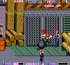 Double Dragon II: The Revenge (Arcade) screenshot: Heavy iron ball