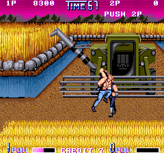 Double Dragon II: The Revenge (Arcade) screenshot: Farm