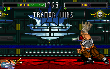 BloodStorm (Arcade) screenshot: You win again.
