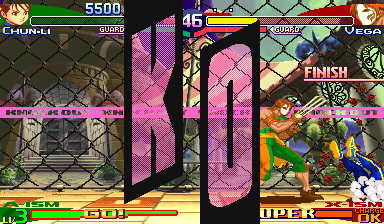Street Fighter Alpha 3 (Arcade) screenshot: K.O.