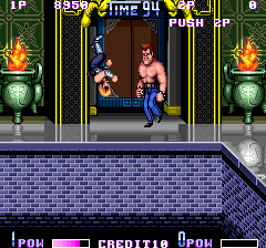 Double Dragon II: The Revenge (Arcade) screenshot: In temple