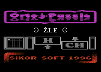 Orto Puzzle (Atari 8-bit) screenshot: Bad answer