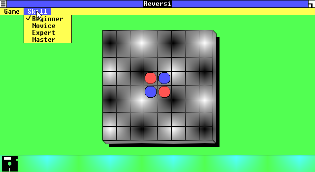 Microsoft Windows (included game) (DOS) screenshot: Pick a skill level