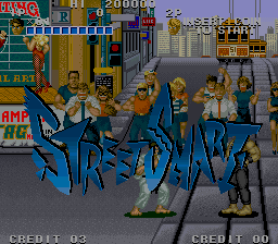 Street Smart (Arcade) screenshot: 1st Fight.