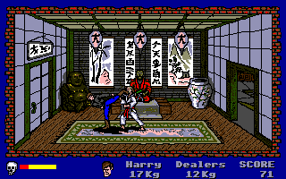 Operation: Cleanstreets (Atari ST) screenshot: Fight against zen's dealers !