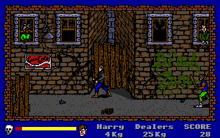 Operation: Cleanstreets (Atari ST) screenshot: Harlem's entrance