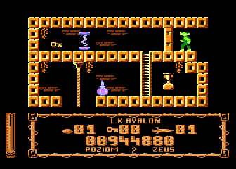 Syn Boga Wiatru (Atari 8-bit) screenshot: No key no passage