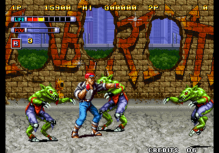 Mutation Nation (Arcade) screenshot: Keep punching.