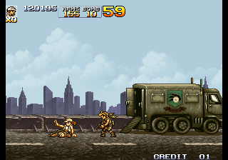 Metal Slug 4 (Arcade) screenshot: On to the next mission.