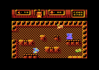 Smuś (Atari 8-bit) screenshot: Top level