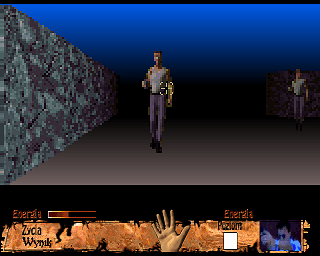 Prawo krwi (Amiga) screenshot: Mission 6 fpp shooter again