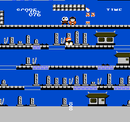 Ninja Jajamaru-kun (Arcade) screenshot: Got a power-up