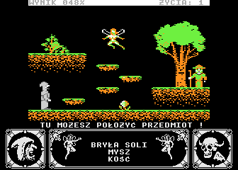 Magia Kryształu (Atari 8-bit) screenshot: Water nymph
