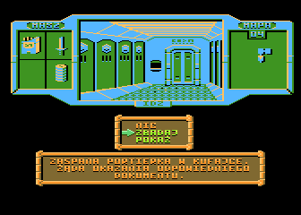 A.D. 2044: Seksmisja (Atari 8-bit) screenshot: Pass control